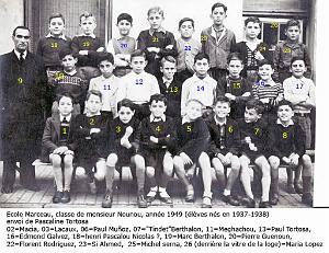 ECOLE MARCEAU GARCONS 1949 XXX M. NOUNOU